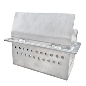 Creuzet din inox pentru termoseminee cu peleti KOPH FIAMA PM 25/30 kW, grosime 4 mm - Img 2