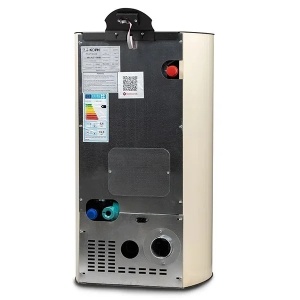 Pachet Smart Control - Termosemineu pe peleti KOPH PM 12 kW, 80 mp, buncar peleti 12 kg, diametru cos fum ⌀80 mm, pompa recirculare si vas expansiune incorporate, Crem + Termostat inteligent KOPH I302 WiFi + Aspirator cenusa 1000W + Stabilizator tensiune - Img 5