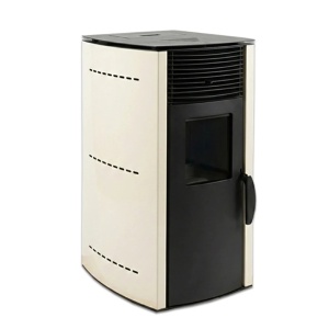 Pachet economic - Soba pe peleti KOPH PD 10 kW, cu aer cald, buncar peleti 12 kg, 60 mp, Crem + Stabilizator tensiune + Aspirator cenusa 1000W + Cos fum inox de interior ⌀80 mm - Img 3