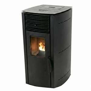 Pachet economic - Soba pe peleti KOPH PD 10 kW, cu aer cald, buncar peleti 12 kg, 60 mp, Negru + Stabilizator tensiune + Aspirator cenusa 1000W + Cos fum inox de interior ⌀80 mm - Img 2