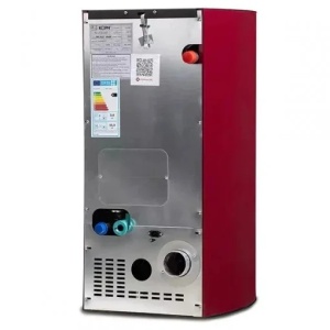 Pachet termosemineu cu peleti KOPH PM 18 kW, 120 mp, buncar 15 kg, diametru cos fum ⌀80 mm, pompa recirculare si vas expansiune incorporate, Bordo, Calorifere, Grup siguranta, Robineti tur/retur, Boiler termoelectric Tesy 80 litri - Img 4