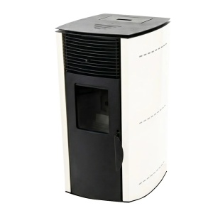 Soba pe peleti KOPH PD 10 kW, cu aer cald, buncar peleti 12 kg, 60 mp, Alb - Img 3