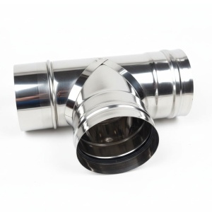 Teu inox de racordare SP 90°, ⌀120 mm