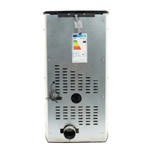 Pachet economic - Soba pe peleti KOPH PD 10 kW, cu aer cald, buncar peleti 12 kg, 60 mp, Alb + Stabilizator tensiune + Aspirator cenusa 1000W + Cos fum inox de interior ⌀80 mm - Img 4