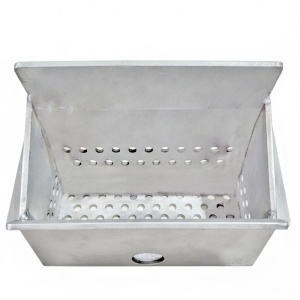Creuzet din inox pentru termoseminee cu peleti KOPH FIAMA PM 25/30 kW, grosime 4 mm