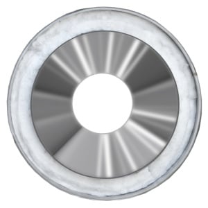 Kit exterior cos fum dublu perete izolat cu vata ceramica 2.5 mm, Ø180 mm - Img 4