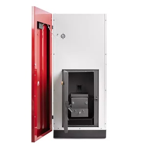 Pachet centrala termica cu peleti KOPH GT 30 kW, pompa de circulatie, vas de expansiune, supapa de siguranta, display electronic - Img 4