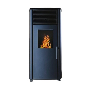 Pachet soba pe peleti KOPH PD 10 kW, cu aer cald, buncar peleti 12 kg, 60 mp, Negru - Img 2
