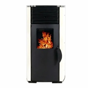 Pachet soba pe peleti KOPH PD 8 kW, cu aer cald, buncar peleti 8 kg, 50 mp, Crem - Img 2