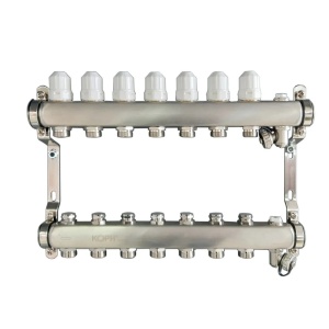 Ansamblu distribuitor pentru corpuri de incalzire, 11 cai, KOPH, inox 1" - Img 1