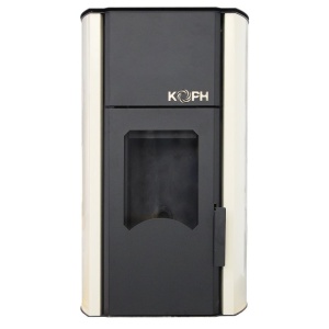 Pachet Smart Control - Termosemineu pe peleti KOPH PM 12 kW, 80 mp, buncar peleti 12 kg, diametru cos fum ⌀80 mm, pompa recirculare si vas expansiune incorporate, Crem + Termostat inteligent KOPH I302 WiFi + Aspirator cenusa 1000W + Stabilizator tensiune - Img 4