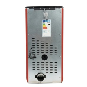 Pachet economic - Soba pe peleti KOPH PD 10 kW, cu aer cald, buncar peleti 12 kg, 60 mp, Bordo + Stabilizator tensiune + Aspirator cenusa 1000W + Cos fum inox de interior ⌀80 mm - Img 5