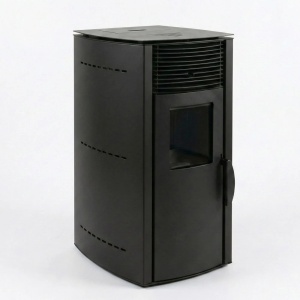 Pachet soba pe peleti KOPH PD 10 kW, cu aer cald, buncar peleti 12 kg, 60 mp, Negru - Img 4