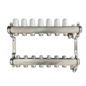 Ansamblu distribuitor pentru corpuri de incalzire, 5 cai, KOPH, inox 1" - Img 1