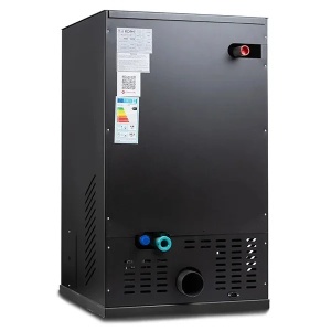 Pachet centrala peleti KOPH PM 35 KW, 230 mp, buncar peleti 80 kg, diametru cos fum ⌀100 mm, pompa recirculare si vas expansiune incorporate, Grup siguranta, Filtru Y si Boiler termoelectric Ariston 100 litri - Img 2