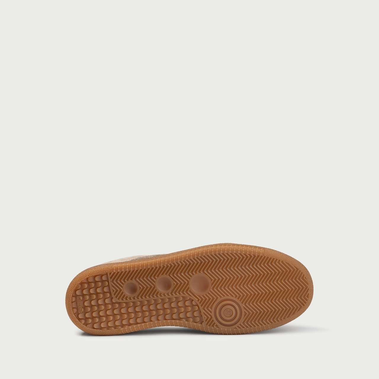 Pantofi sport café cu detalii grej Alma 001 din piele naturală întoarsă - Img 7