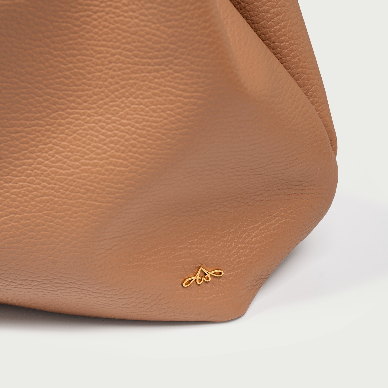 Geantă shopper camel deschis Terra din piele naturală - Img 11