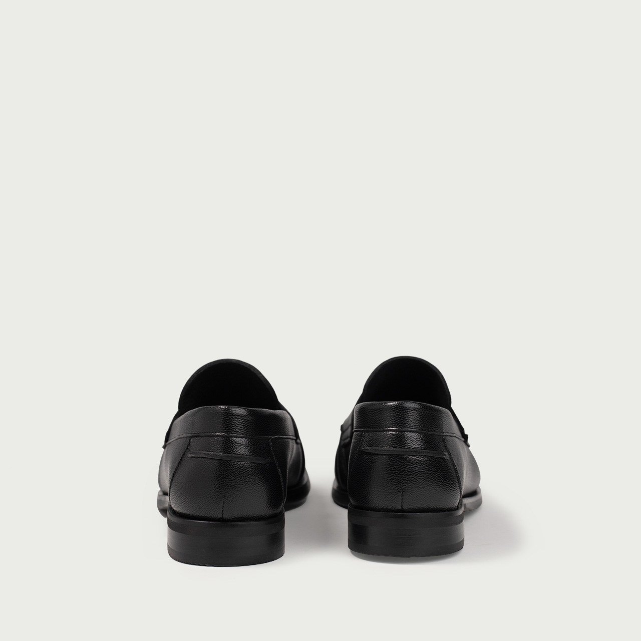 Mocasini negri Franca din piele naturală de capră - Img 3