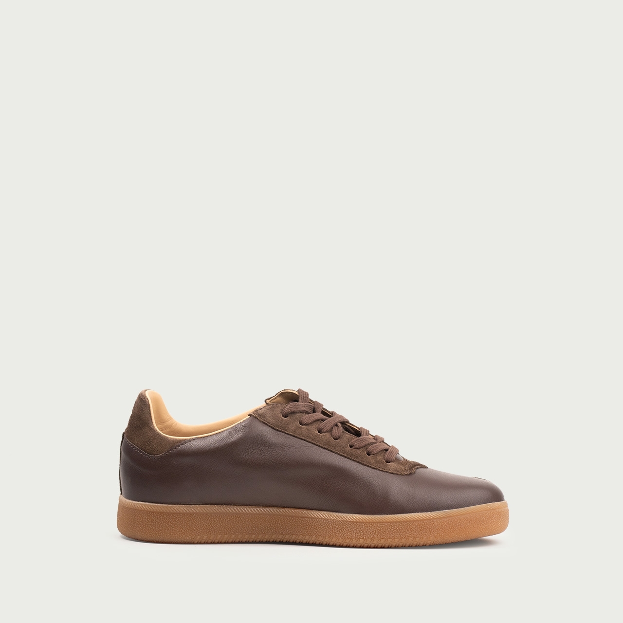 Pantofi sport ciocolatii Alma 002 din piele naturală - Img 3