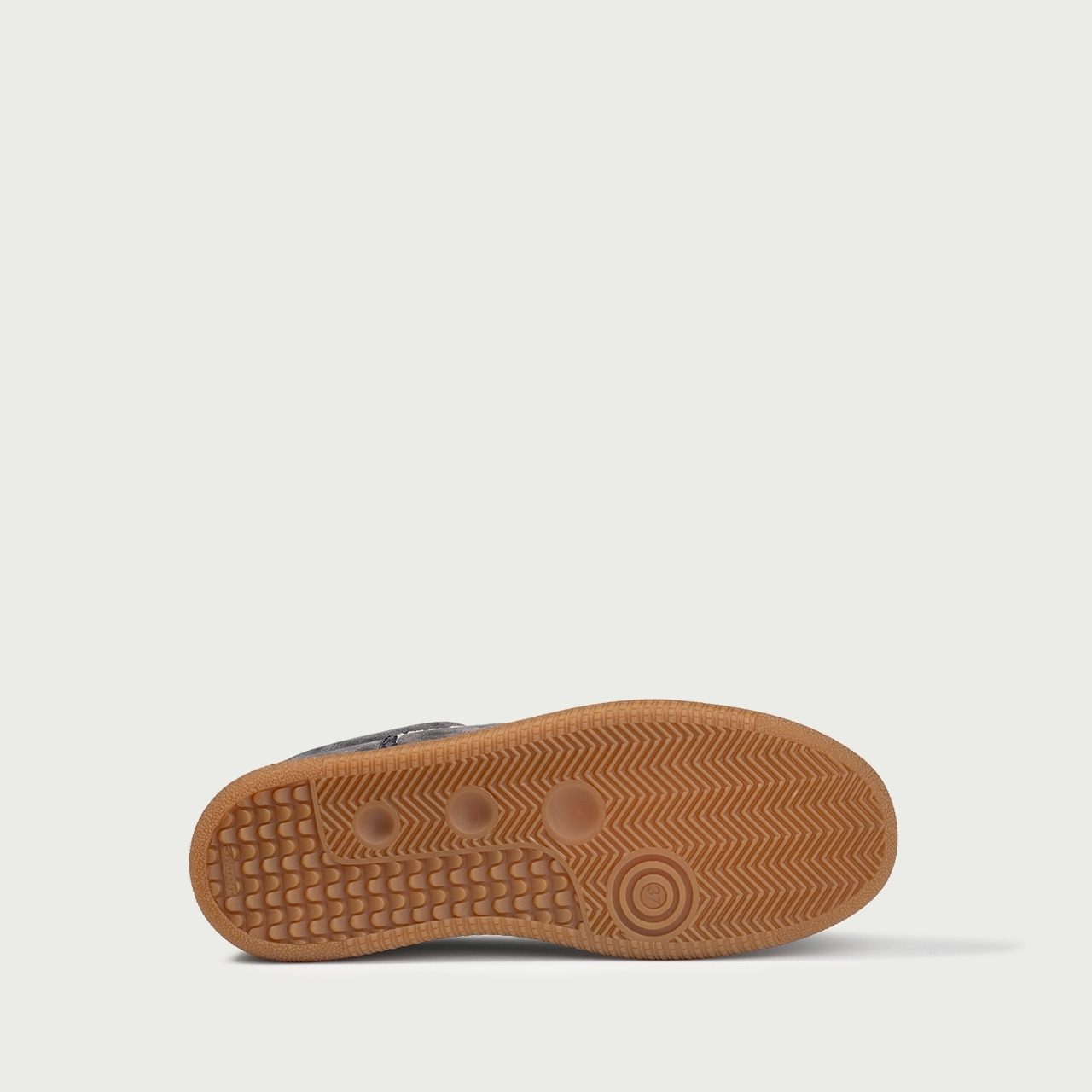 Pantofi sport gri cu detalii croco print Alma 001 din piele naturală întoarsă - Img 7