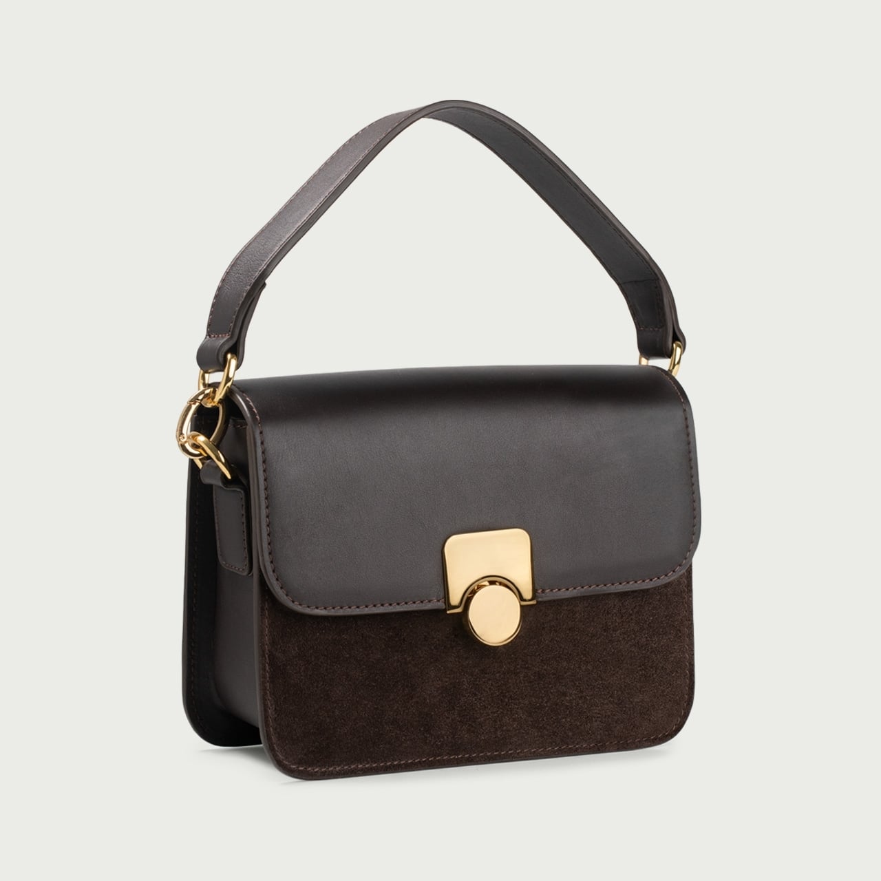 Geantă maro ciocolatiu Arco din piele naturală - Img 2