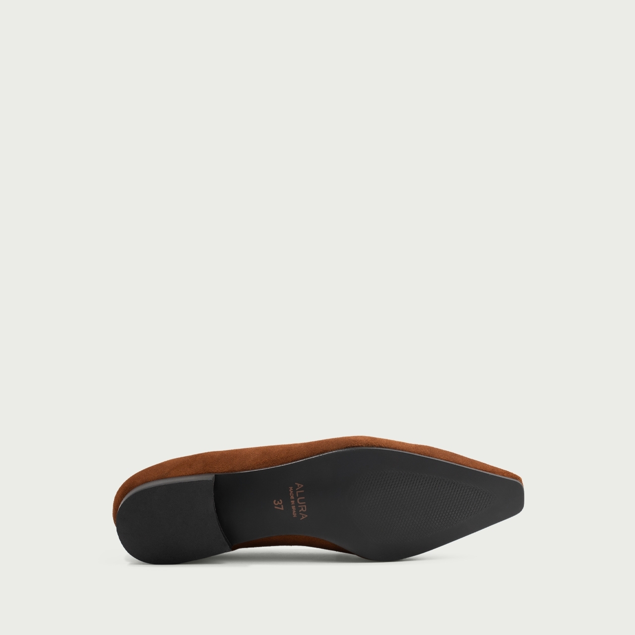 Mocasini camel cu talpă subțire Tabita din piele întoarsǎ naturală - Img 6