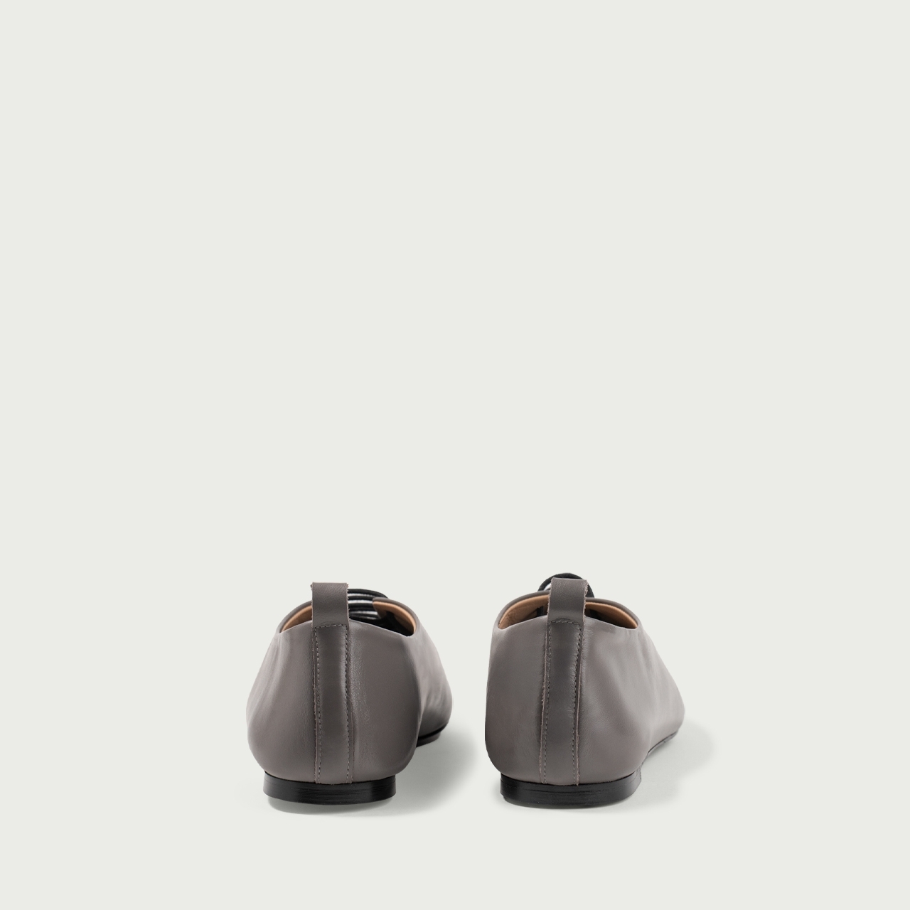 Pantofi casual damă gri închis Raisa din piele naturală - Img 4