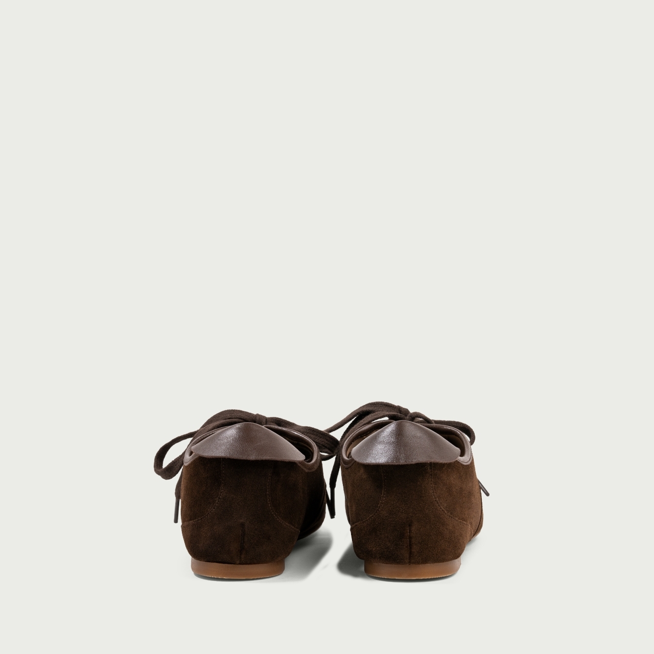 Pantofi casual damă maro ciocolatiu Alix din piele întoarsă naturală - Img 6