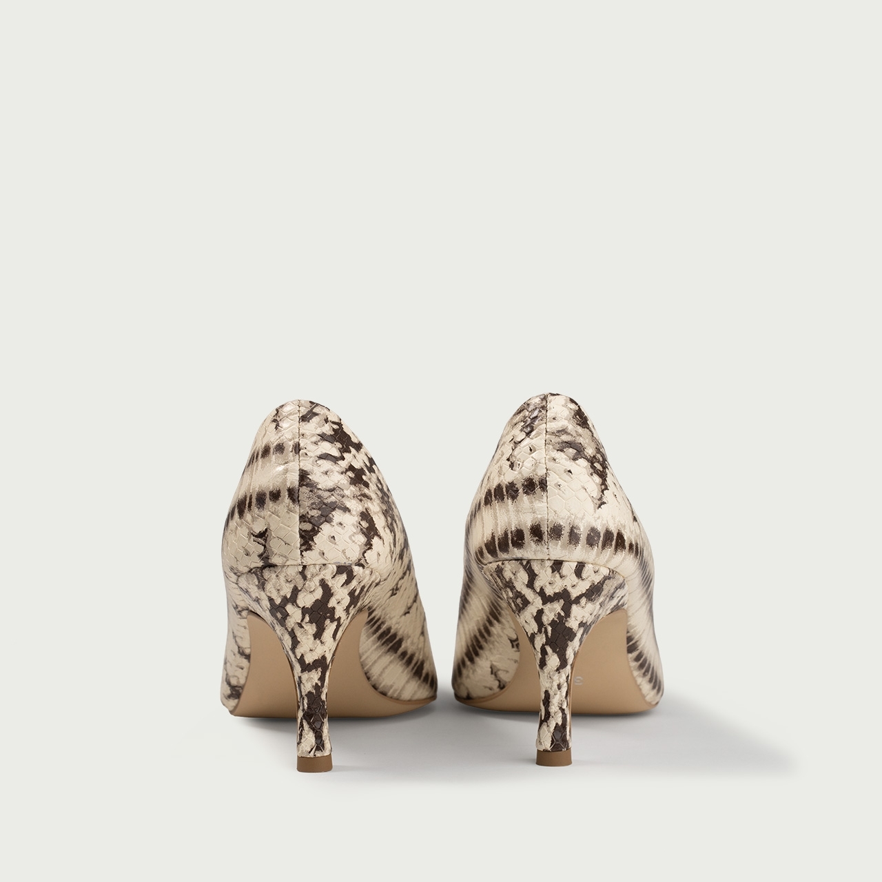 Pantofi stiletto snake print Lisette din piele naturalǎ - Img 5