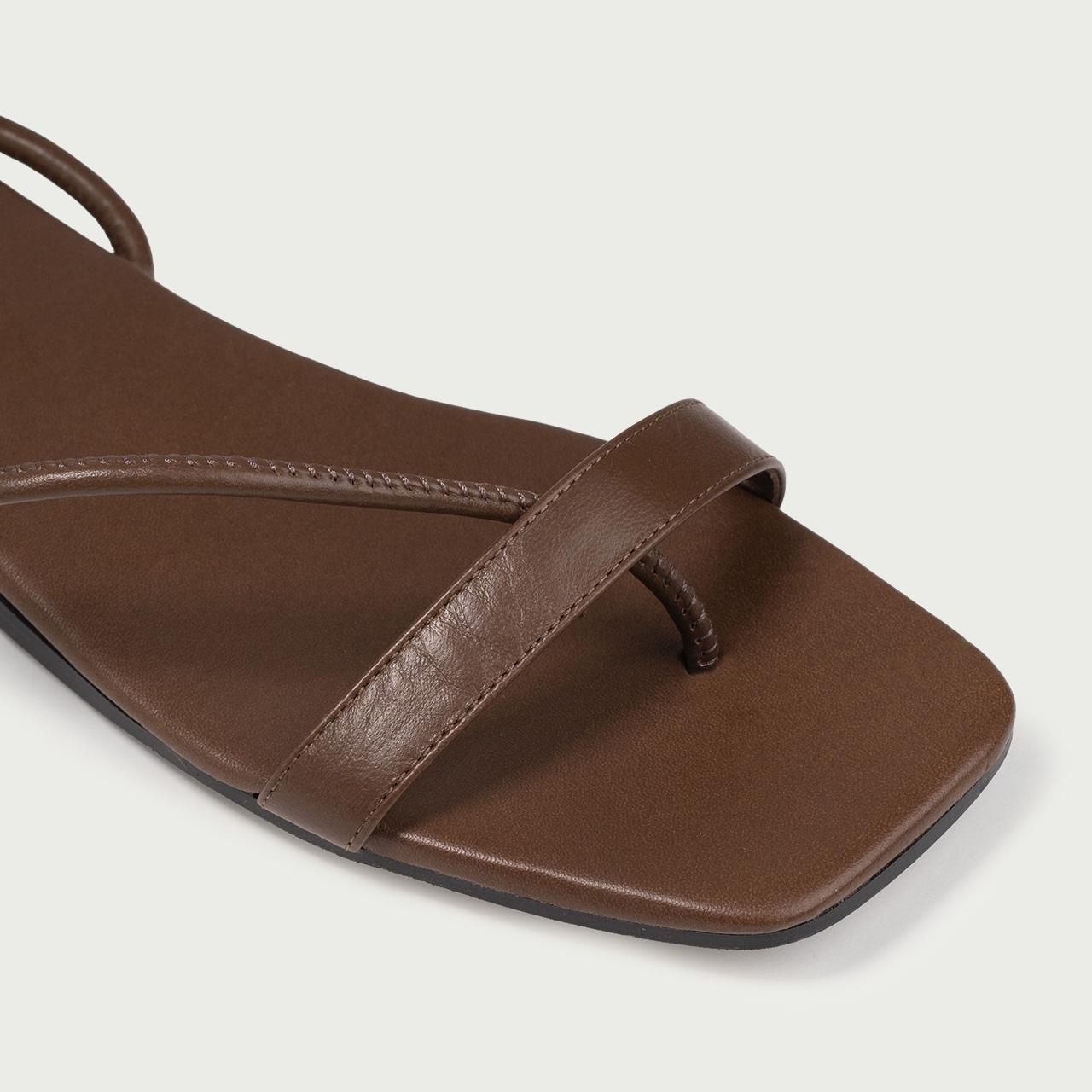 Sandale cu talpǎ joasǎ maro Liria din piele naturală - Img 3