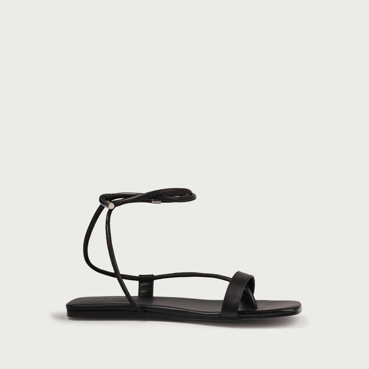 Sandale cu talpǎ joasǎ negre Liria din piele naturală - Img 6