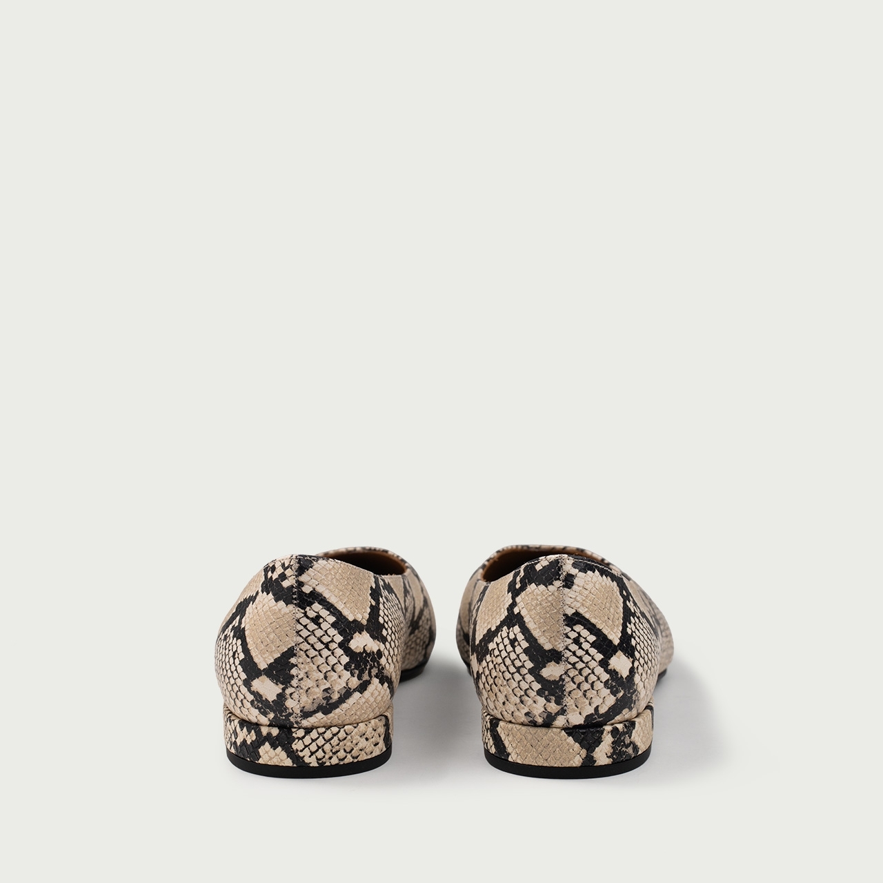 Balerini cu vârful ascuțit Lisa din piele naturală snake print - Img 4