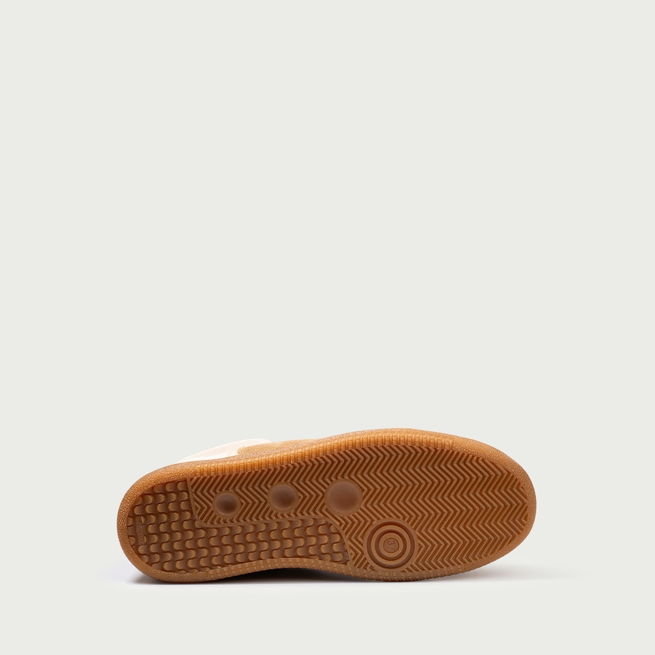 Pantofi sport nude Alma 002 din piele întoarsă naturală - Img 10