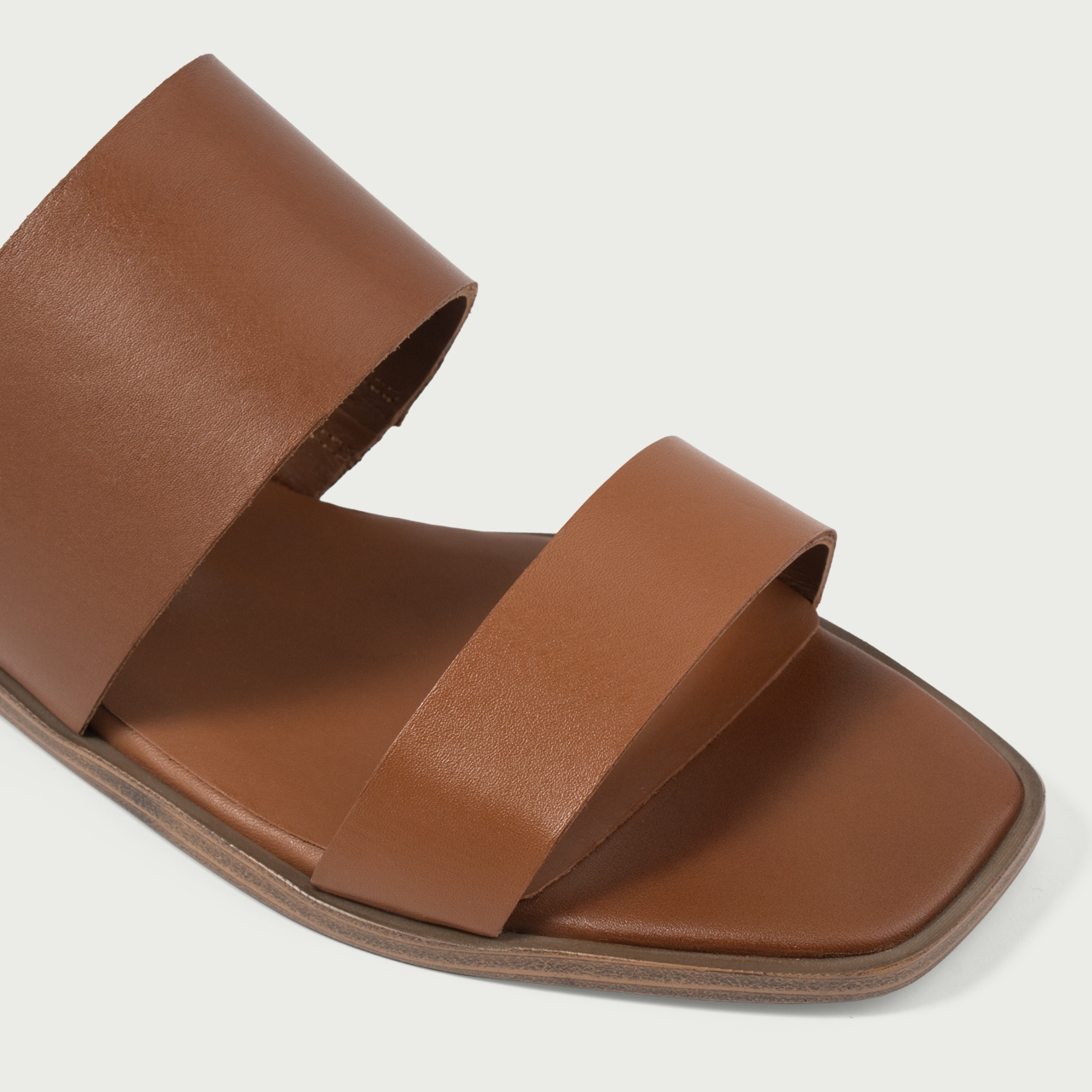 Papuci damă camel Isolda din piele naturală - Img 11