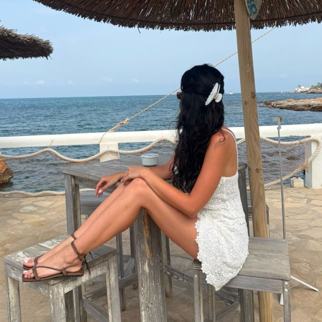 Sandale cu talpǎ joasǎ maro Liria din piele naturală - Img 2