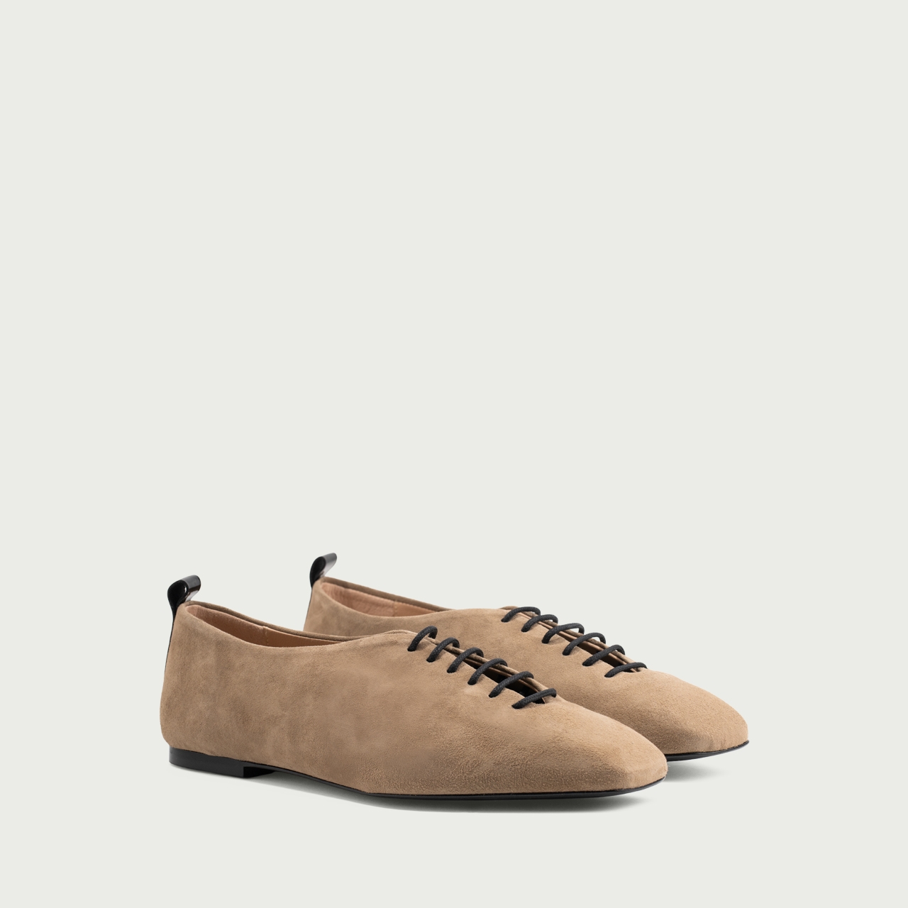 Pantofi casual damă grej Raisa din piele întoarsǎ naturală - Img 2