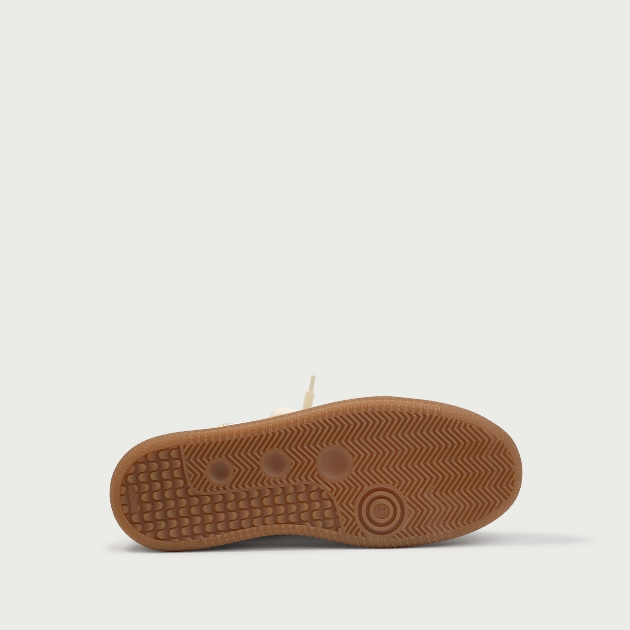 Pantofi sport off white cu detalii galbene Alma 001 din piele naturală - Img 6
