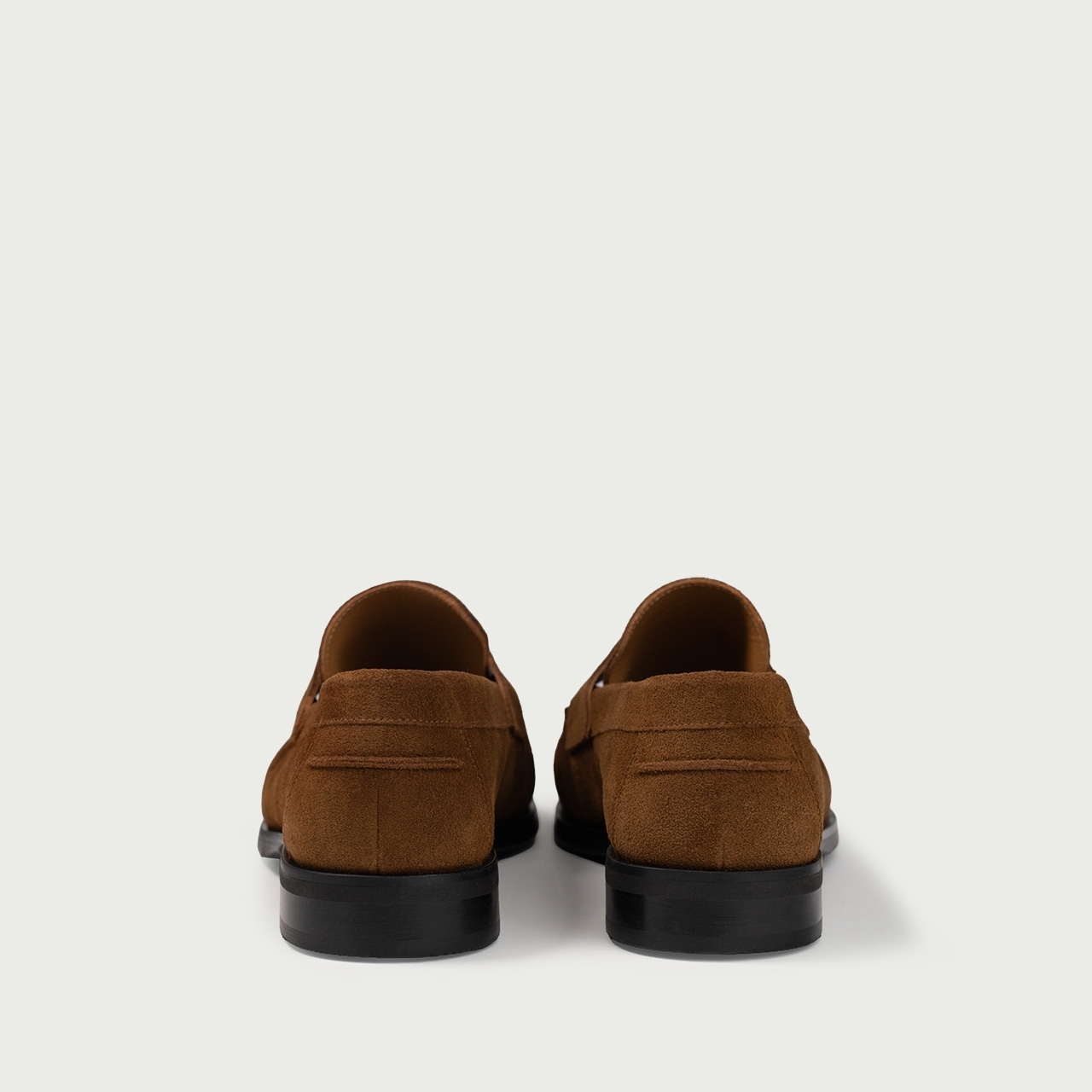 Mocasini camel Franca din piele întoarsă naturală - Img 5