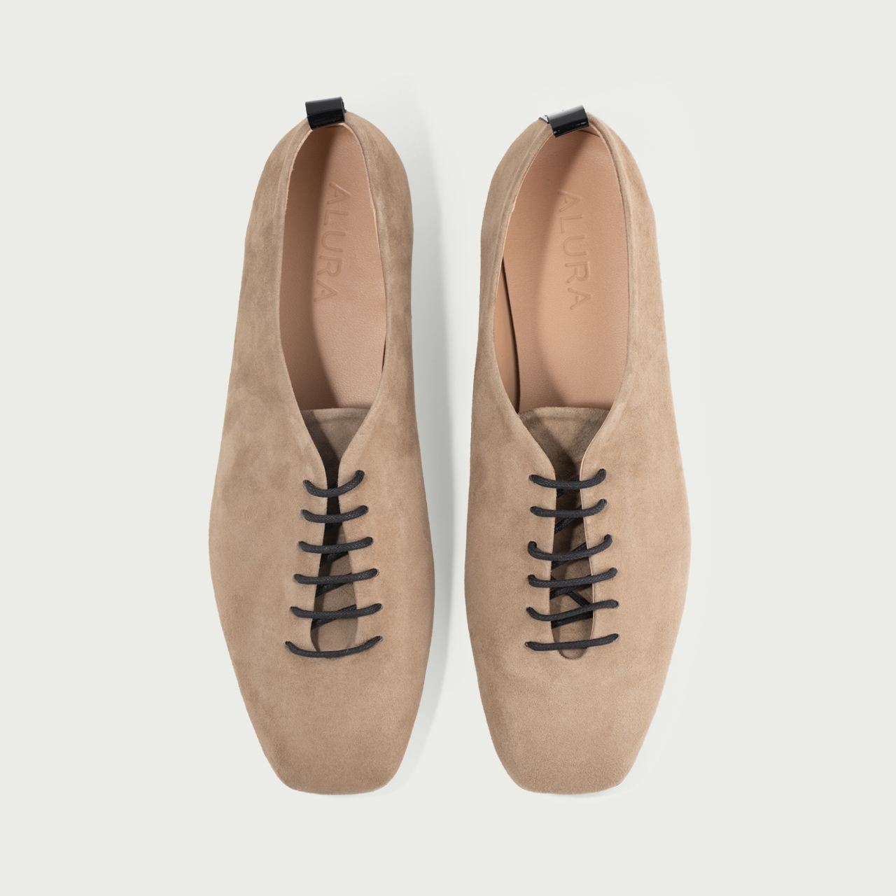Pantofi casual damă grej Raisa din piele întoarsǎ naturală - Img 6