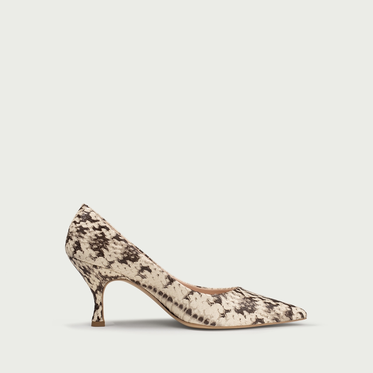 Pantofi stiletto snake print Lisette din piele naturalǎ - Img 7