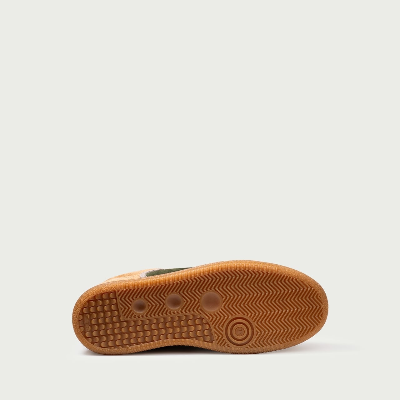 Pantofi sport multicolor verde/bej Alma 001 din piele întoarsă naturală - Img 9