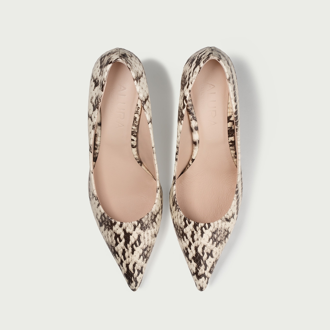 Pantofi stiletto snake print Lisette din piele naturalǎ - Img 4