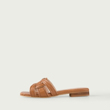 Papuci cu talpǎ joasǎ maro Eva din piele naturalǎ