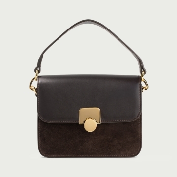 Geantă maro ciocolatiu Arco din piele naturală