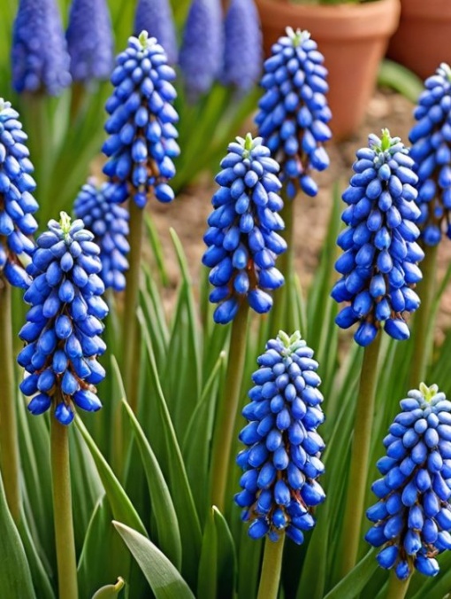 Bulbi Muscari - Americanum Pachet 10 Bulbi - Aqua Flowers