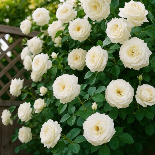 Trandafiri Căţărători White Parfumați – Rădăcină Ambalată