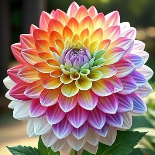 Bulbi Dalia Gigant Rainbow Spectrum - 1 Bucată (Rădăcină)