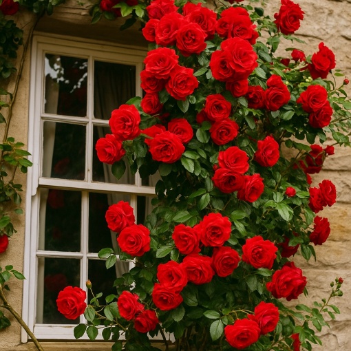 Trandafiri Căţărători Red Parfumați – Rădăcină Ambalată