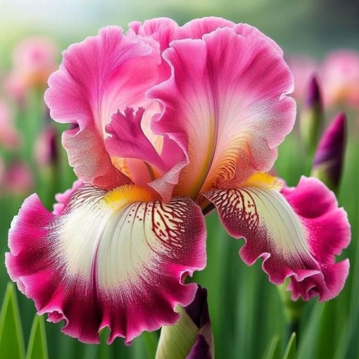 Bulbi Iris Germanica - Flamingo Grace – Pachet 1 Bulb