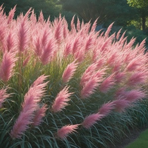 Arbust ornamental - Iarbă de Pampas Roz - Mărime la Livrare 60-70 cm - Ghiveci